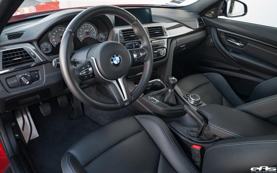 Интерьер BMW M3 Sedan Sakhir Orange by EAS 2017 года  (фото 2 из 25)